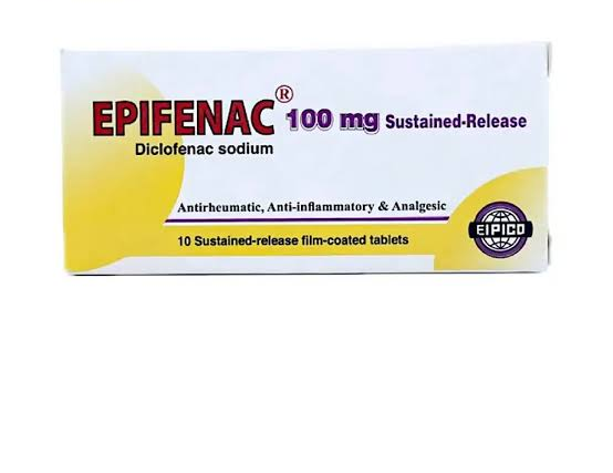 صورة منتج أقراص إبيفيناك 100مجم ديكلوفيناك الصوديوم مسكن للألام ومضاد للألتهاب | 10 أقراص